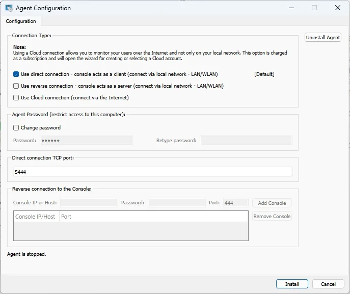 Configura e avvia il monitoraggio dello studente